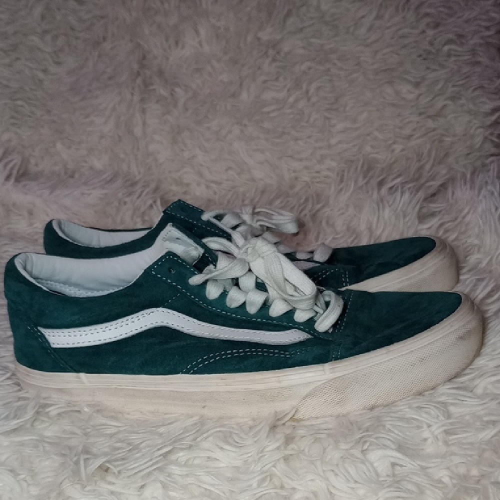 Vans Green and White Women's Sneakers